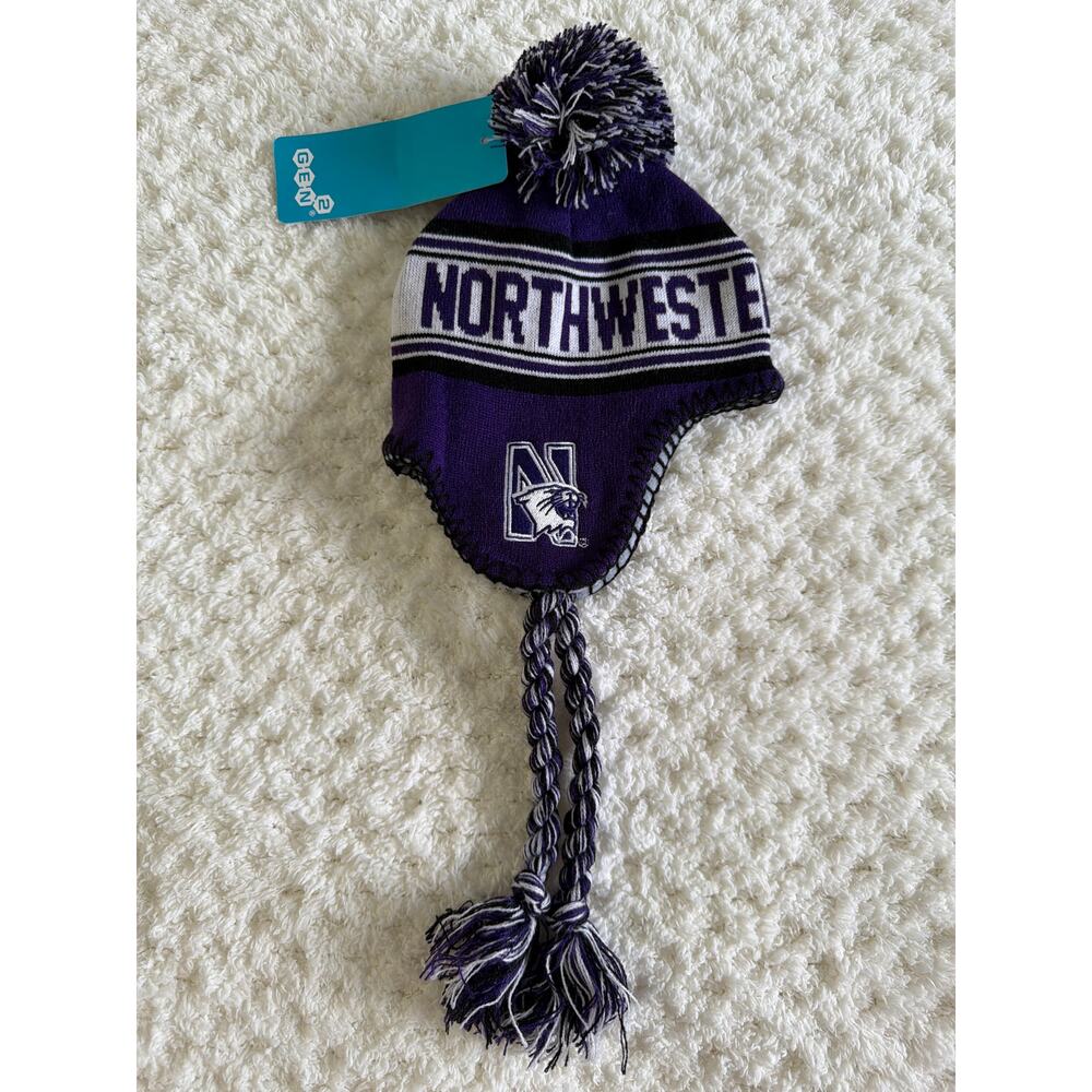 Toddler Northwestern Wildcats Knit Pom Hat